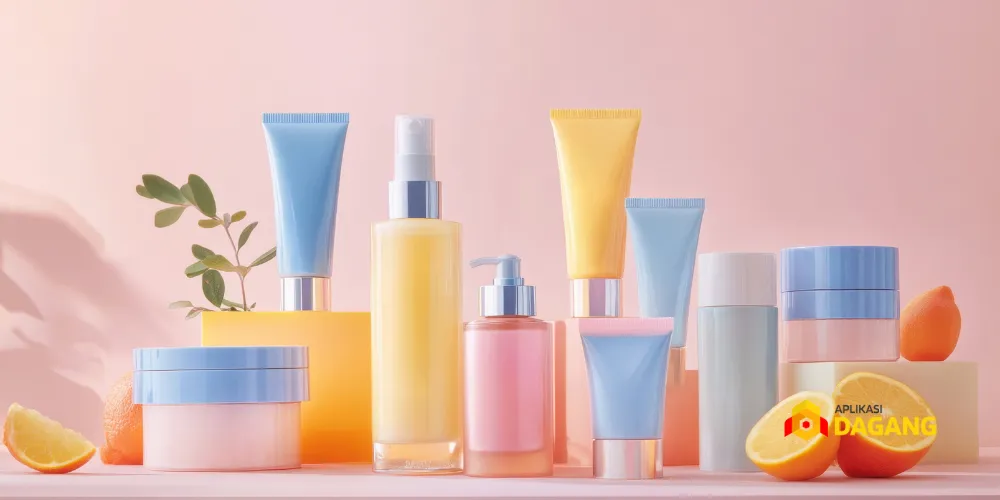 Palet warna brand digital populer di Indonesia.
