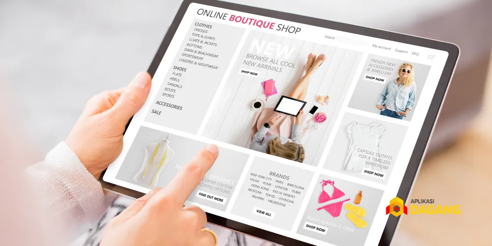 Toko online dengan fitur katalog produk dan checkout otomatis.