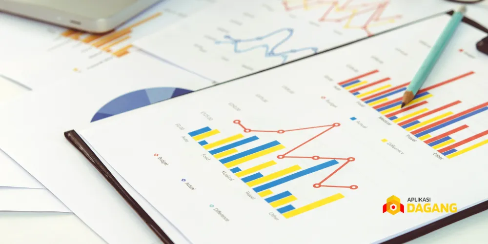 Grafik analitik media sosial bisnis