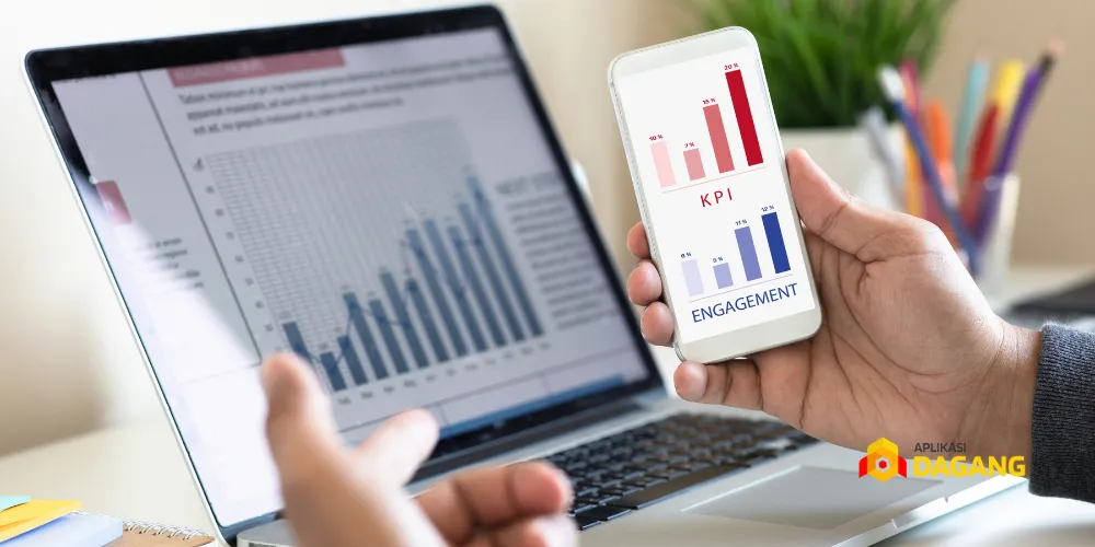 Grafik peningkatan engagement media sosial untuk bisnis