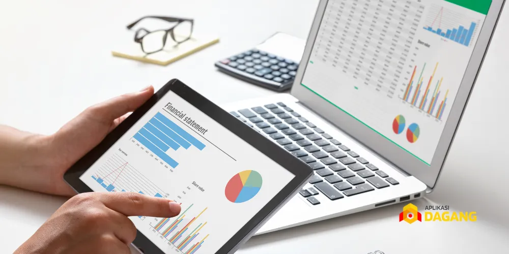 Grafik analisis pelanggan dengan sistem CRM untuk UMKM