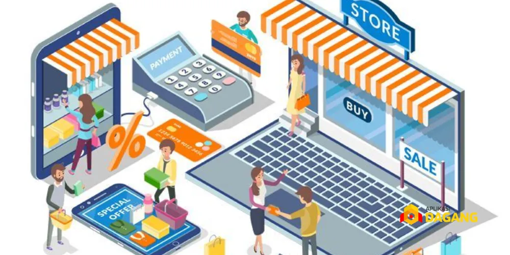 Kolase website, marketplace, media sosial, dan toko offline UMKM