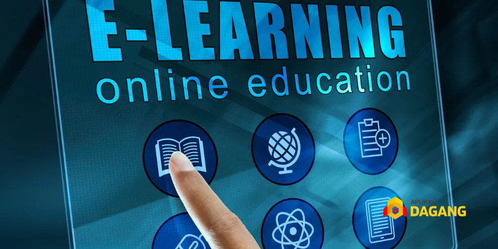 Contoh fitur dashboard e-learning dari aplikasi custom Aplikasi Dagang