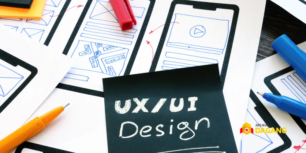 Desain UI/UX aplikasi mobile oleh software house Surabaya Aplikasi Dagang