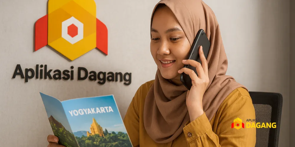 Klien travel Yogyakarta pengguna aplikasi dari AplikasiDagang.