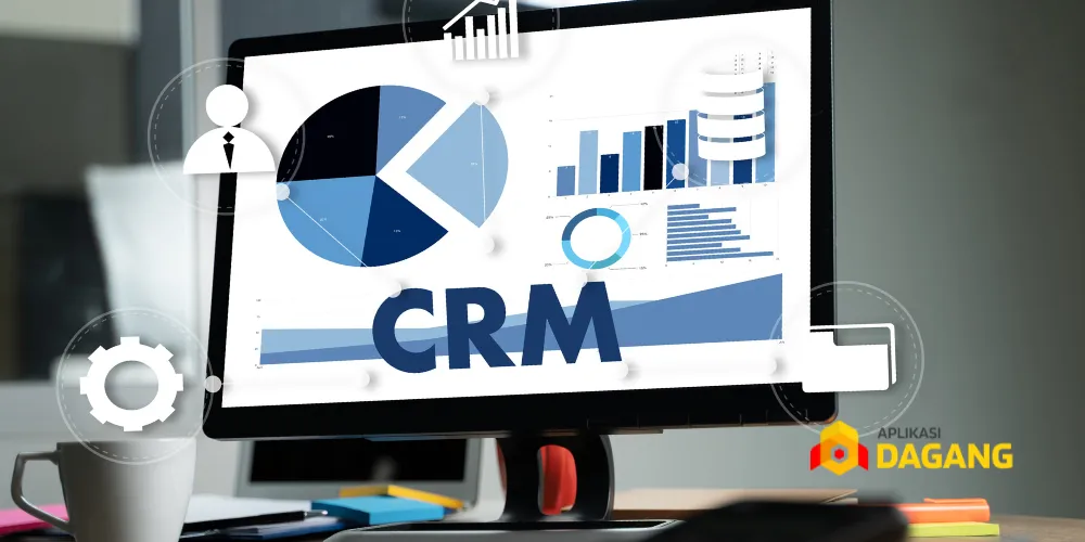 Tampilan dashboard software CRM custom buatan Aplikasi Dagang Teknologi Bandung