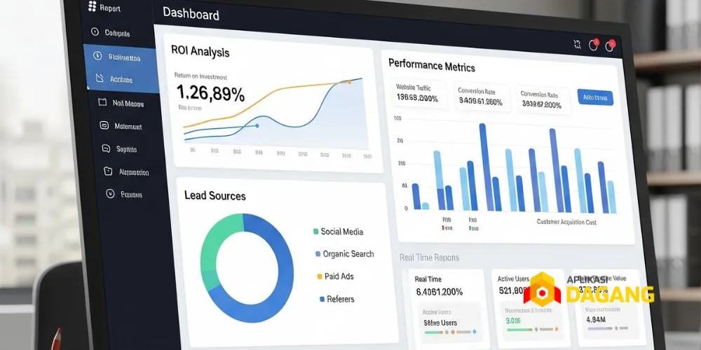 Tampilan dashboard aplikasi POS custom untuk bisnis grosir dan distributor di Bandung