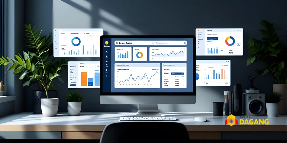 Dashboard aplikasi event profesional untuk manajemen tiket dan laporan penjualan