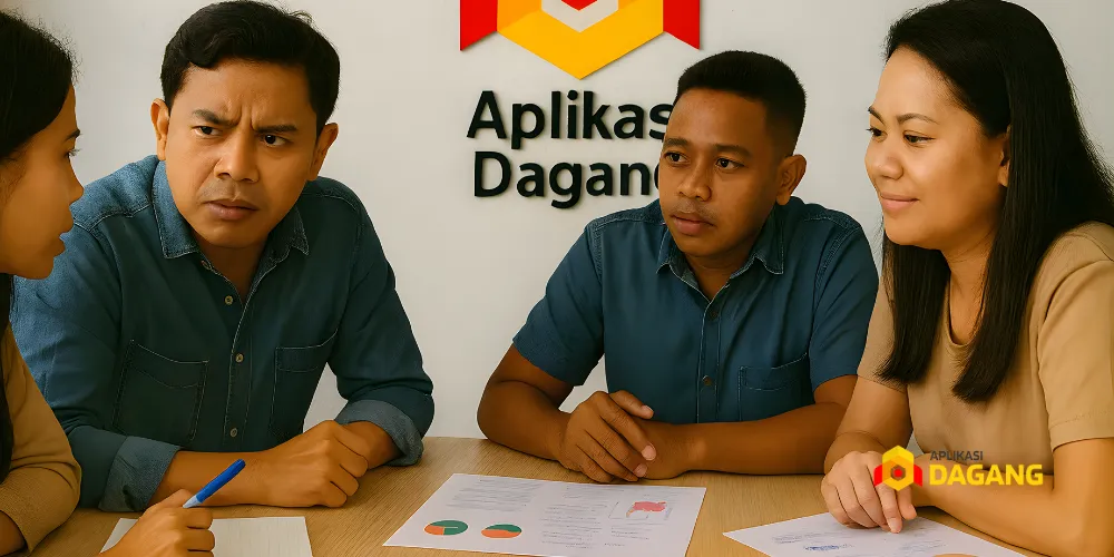 Tim Aplikasi Dagang mengembangkan aplikasi kafe untuk klien di Bandung
