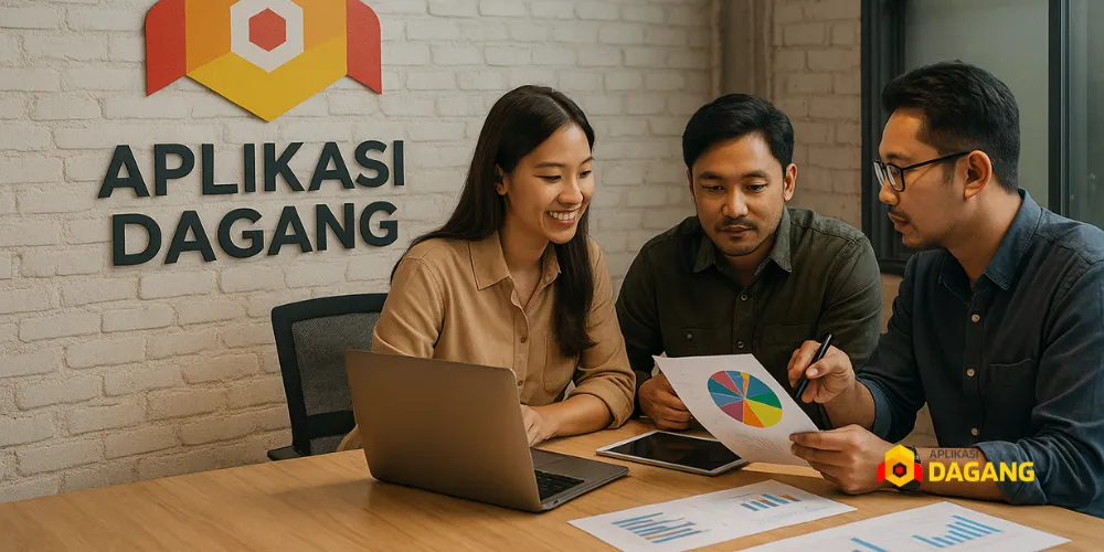 Tim Aplikasi Dagang menjalankan strategi digital marketing untuk UMKM Surabaya