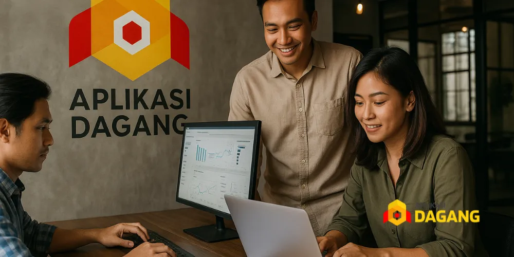 Tim Aplikasi Dagang sedang mengerjakan Software Keuangan Custom Bandung