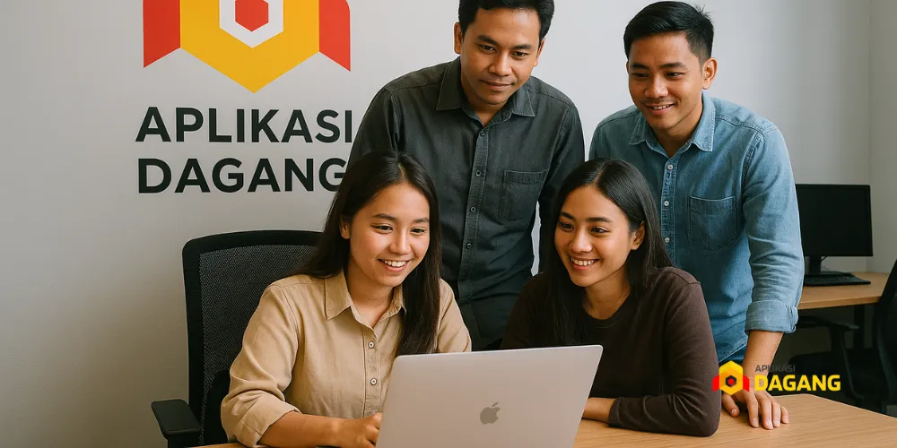 Tim Software House Profesional Yogyakarta sedang mengerjakan proyek bisnis modern