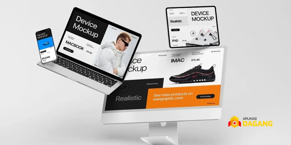 Desain website e-commerce responsif untuk pengguna mobile dan desktop