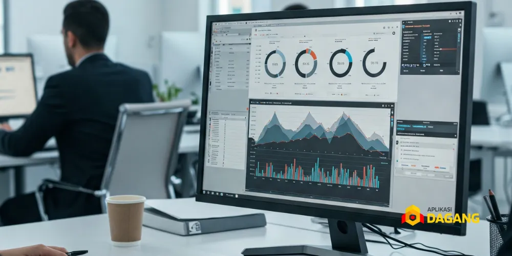 Dashboard analitik aplikasi web untuk data pelanggan