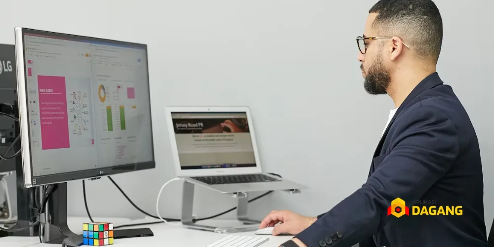 website profesional dari Aplikasi Dagang untuk promosi digital