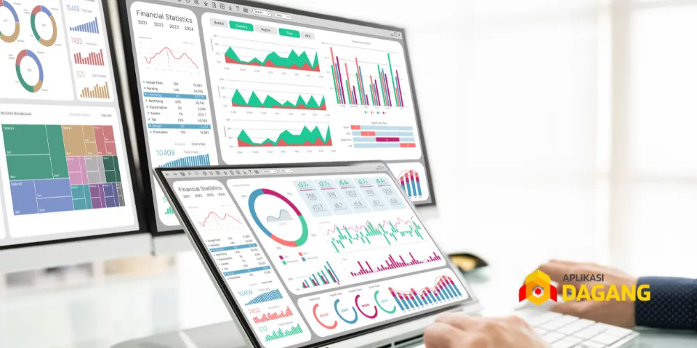 Tim bisnis menggunakan software web di Surabaya