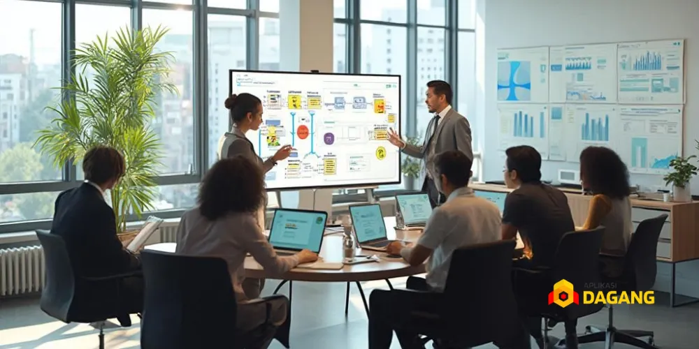 Ilustrasi branding automation dalam strategi pemasaran digital di Malang