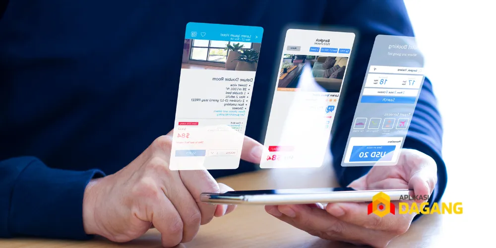 Contoh tampilan aplikasi bisnis custom untuk perusahaan di Jakarta
