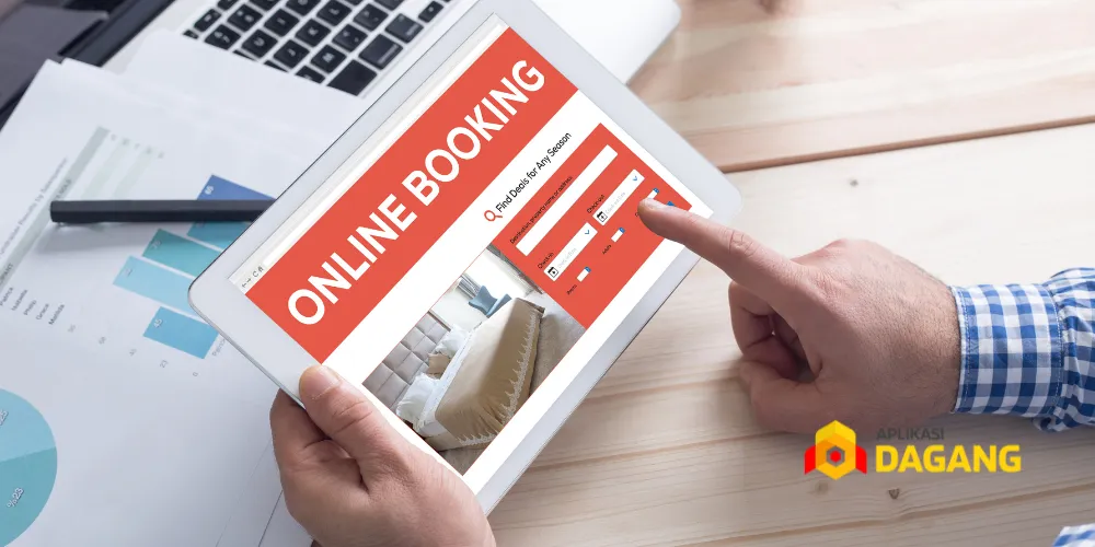 Fitur dashboard aplikasi booking dengan sistem laporan otomatis