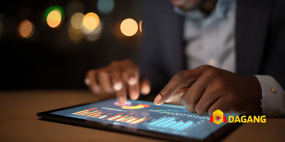 Tampilan dashboard software inventori custom Aplikasi Dagang