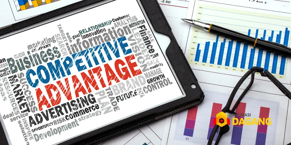 Diagram keunggulan layanan digital untuk bisnis manufaktur