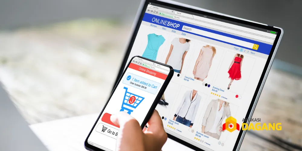 Pengguna berbelanja di toko online hasil Jasa Software E-Commerce Bandung