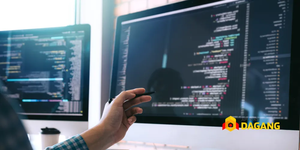 Tim Aplikasi Dagang mengerjakan jasa pembuatan software UMKM di Surabaya.