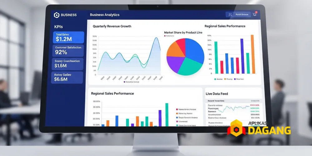 tampilan dashboard software keuangan jakarta